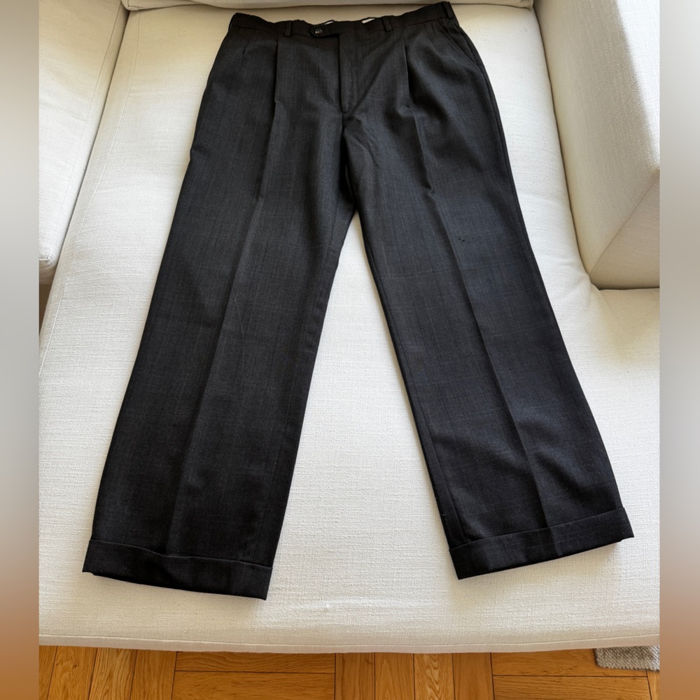 Vintage Burberrys Men’s Wool Dress Trousers, L